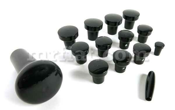 Porsche 356 B/C Black Knob Set 1960-65 Interior Porsche   