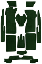 Cargar imagen en el visor de la galería, Mercedes Ponton Cabrio 128 180 Carpet Set 1957-1960 Darkgreen
