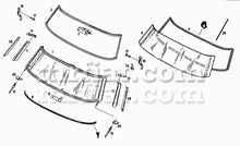 Load image into Gallery viewer, Mercedes 190 SL Window Center Top Lock Clip Upper Part Roof Mercedes
