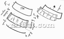 Load image into Gallery viewer, Mercedes 190 SL Windshield to Front Panel Shim Glass and Seals Mercedes   
