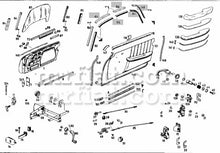 Cargar imagen en el visor de la galería, Mercedes 190 SL Glass Guide Jaw Front Right Glass and Seals Mercedes   
