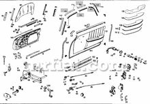 Cargar imagen en el visor de la galería, Mercedes 190 SL Door Guide Jaw Long OEM Doors Mercedes
