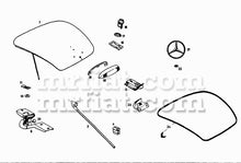 Cargar imagen en el visor de la galería, Mercedes 190 SL Rear Trunk Gasket Glass and Seals Mercedes   
