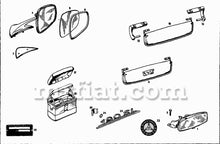 Cargar imagen en el visor de la galería, Mercedes 190 SL Sunvisor Bolted On Type Mounting Bracket Right Interior Mercedes
