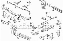 Cargar imagen en el visor de la galería, Mercedes 190 SL Front Bumper Bracket Right Bumpers Mercedes
