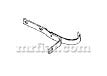 Mercedes 190 SL Rear Bumper Bracket Right Bumpers Mercedes   