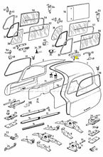 Cargar imagen en el visor de la galería, Mercedes 300 SL Coupe Lower Deflector Hub Left Side Roof Mercedes   
