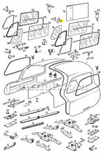 Cargar imagen en el visor de la galería, Mercedes 300 SL Coupe Upper Deflector Hub Left Side Doors Mercedes   
