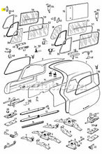 Cargar imagen en el visor de la galería, Mercedes 300 SL Coupe Upper Deflector Hub Right Side Doors Mercedes   
