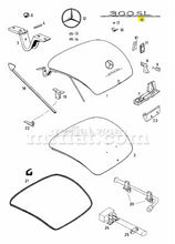 Cargar imagen en el visor de la galería, Mercedes 300 SL Coupe Rear Trunk 300 SL Script Emblems Mercedes   
