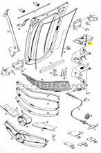 Cargar imagen en el visor de la galería, Mercedes 300 SL Engine Hood Lock Upper Part Engine Compartment Mercedes   
