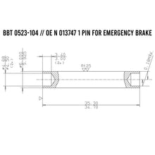 Load image into Gallery viewer, Volkswagen Bus Dowel Pin For Emergency Brake Locking System Volkswagen

