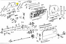 Load image into Gallery viewer, Mercedes 300 SL Rear Guide Jaw Glass and Seals Mercedes
