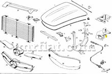 Cargar imagen en el visor de la galería, Mercedes 300 SL Roadster Engine Hood Lock Lower Part Engine Compartment Mercedes   
