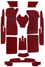 Cargar imagen en el visor de la galería, Mercedes Ponton Cabrio 128 180 Carpet Set 1957-1960 Red
