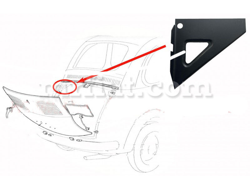 Fiat 500 N/D Engine Compartment Reinforcement Bracket Left Engine Compartment Fiat   