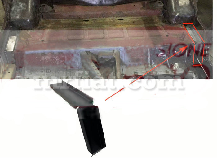 Fiat 500 Bracket Between Rear Fender And Bottom Seat Panel Right Body Panels Fiat   