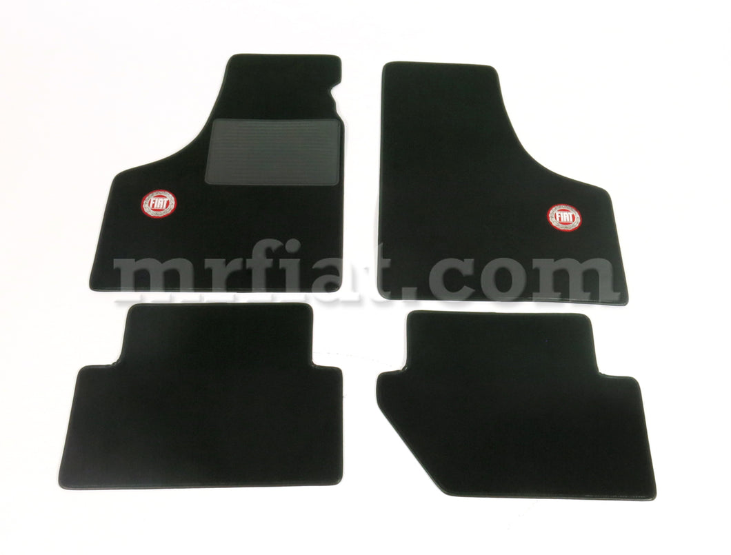 Fiat 500 600 Black Floor Mats Set Interior Fiat   