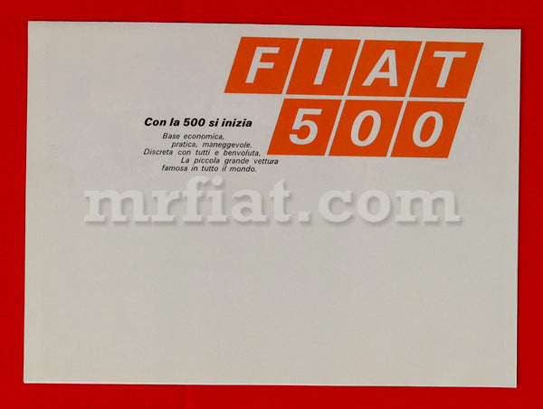 Fiat 500 F Brochure Accessories Fiat   