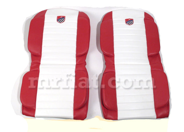 Fiat 500 Giannini Anatomical Red Seat Covers Abarth and Giannini Fiat   