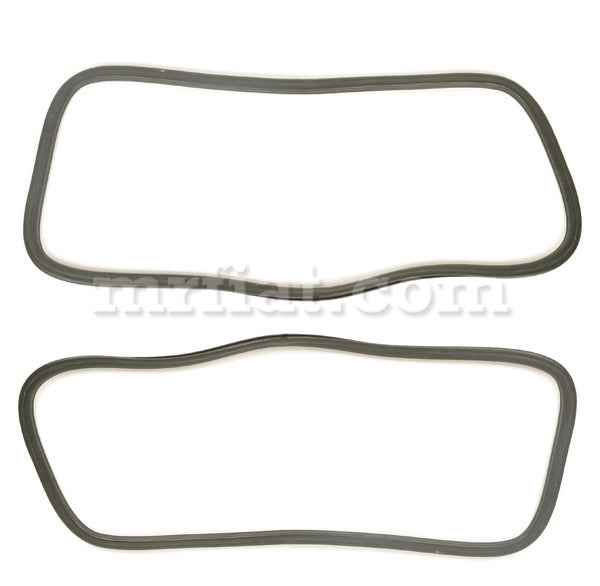 Fiat 500 Giardiniera Rear Side Window Gasket Set Glass and Seals Fiat   