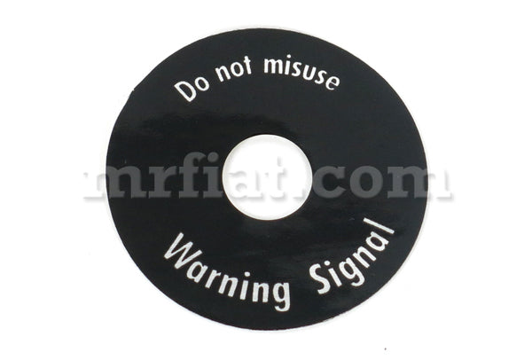 Porsche 911 912 Hazard Warning Light Decal 1965-69 Interior Porsche   