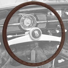 Cargar imagen en el visor de la galería, Volkswagen Thing Steering Wheel Cover, Vinyl (40cm/15,5") Brown Volkswagen
