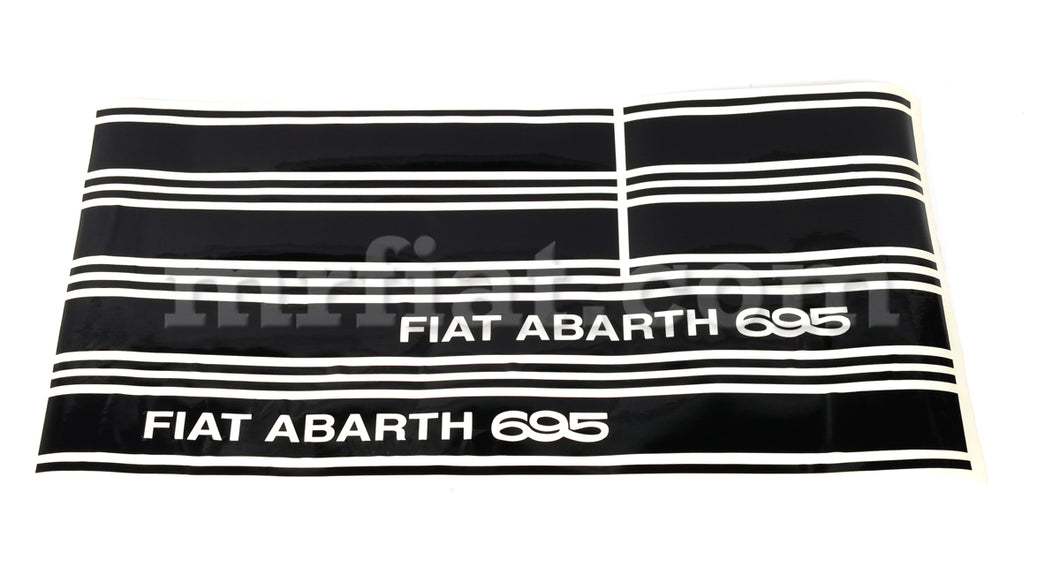 Fiat 500 Abarth 695 Black Sticker Set Abarth and Giannini Fiat   