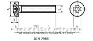 Mercedes 190 SL Lens Head Screw M5X10 Lights Mercedes   