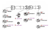 Cargar imagen en el visor de la galería, Alfa Romeo Alfetta GT GTV Giulietta (116) Middle Driveshaft Flex Disc 4 Cyl Transmission Alfa Romeo
