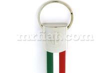 Load image into Gallery viewer, Alfa Romeo Keychain Italian Flag Engine Alfa Romeo
