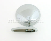 Cargar imagen en el visor de la galería, Alfa Romeo Spider Chrome Side View Round Mirror W/ Emblem Damaged Doors Alfa Romeo
