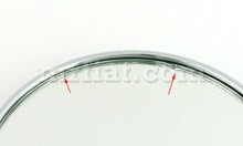 Cargar imagen en el visor de la galería, Alfa Romeo Spider Chrome Side View Round Mirror W/ Emblem Damaged Doors Alfa Romeo
