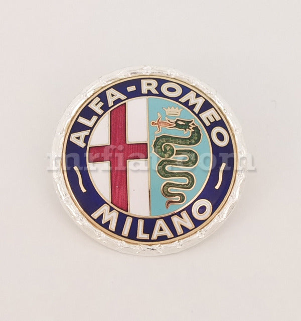 Alfa Romeo Milano Original Metal Enameled 55mm Emblem Emblems Alfa Romeo   