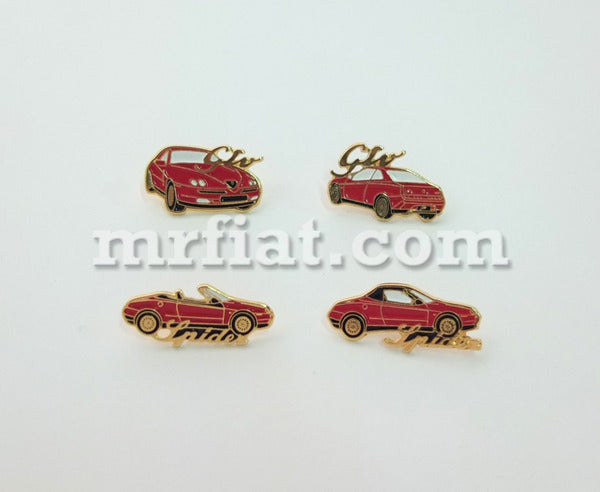 Alfa Romeo Coupe GTV 5 Piece Pin Set Emblems Alfa Romeo   