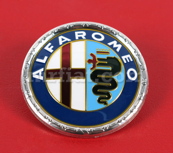 Alfa Romeo Spider 55MM Plastic Emblem -Round Tail Spider Alfa Romeo   