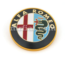 Load image into Gallery viewer, Alfa Romeo Spider Metal Front Rear Emblem 83-93 75 mm Emblems Alfa Romeo   
