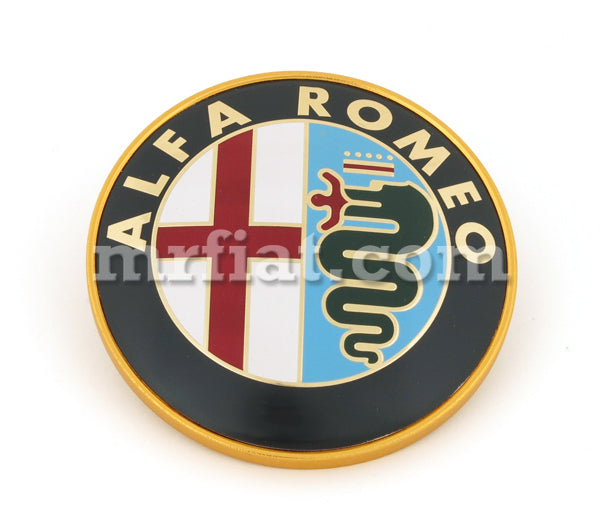 Alfa Romeo Spider Metal Front Rear Emblem 83-93 75 mm Emblems Alfa Romeo   