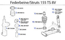 Cargar imagen en el visor de la galería, Alfa Romeo 155 Spring Rubber For Front Shock Absorber Alfa Romeo
