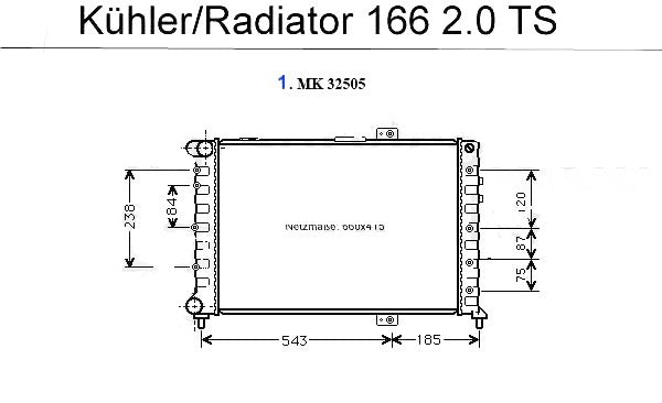 Engine Cooler for Alfa Romeo 166 2.0cc TS Models Alfa Romeo