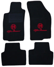 Cargar imagen en el visor de la galería, Alfa Romeo Nuovo GT Gt Nouvo Floor Mats Black and Red Emblem Tufted Velor Alfa Romeo
