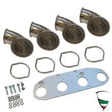 Load image into Gallery viewer, Sprint-Filter Aluminium &quot;Gta&quot; Trumpets El 45-48 Dcoe Rally Set Inlc. Aluminium Mounting Plate for Alfa Romeo GT Junior Models Alfa Romeo
