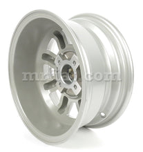 Cargar imagen en el visor de la galería, Fiat 850 Silver Diamond Cut Minilite Wheel 6x13 Rims Fiat   
