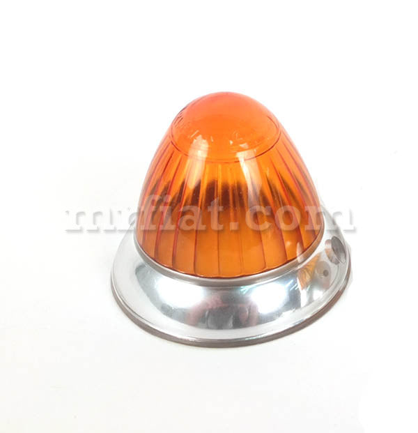 Borgward Isabella Early Round Amber Front Light Signal Lens Lights Borgward Isabella   