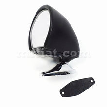 Load image into Gallery viewer, Fiat 124 Spider Black Vitaloni Side View Mirror w/ Bracket Doors Fiat
