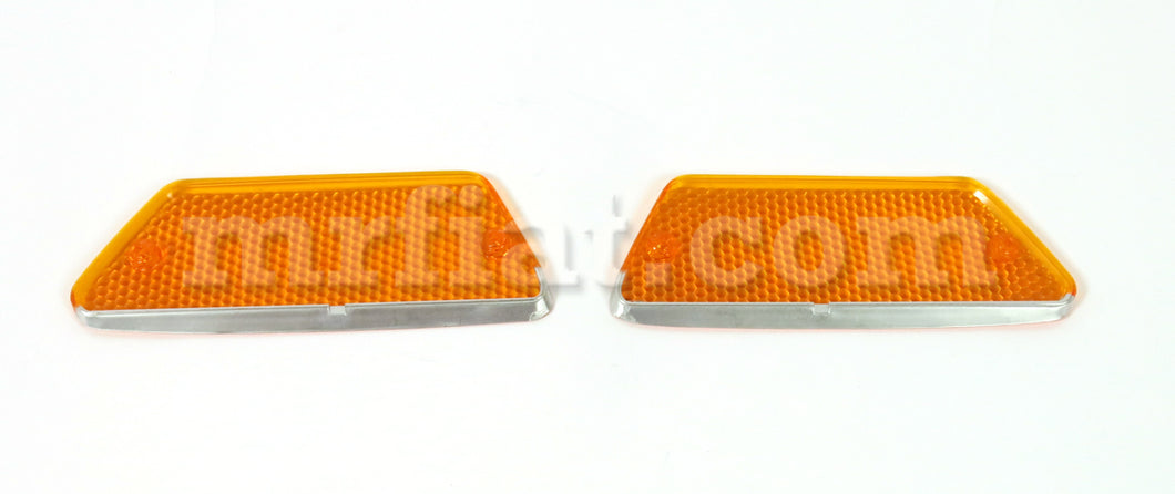 Ferrari 206 246 GT GTS Amber Front Turn Indicator Lens Set Lights and Wipers Ferrari   