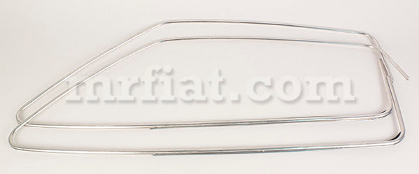 Fiat 126 Door Window Frames With Gaskets Set Glass and Seals Fiat   