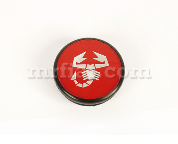 Fiat Abarth Wheel Center Cap Red Steering Fiat   