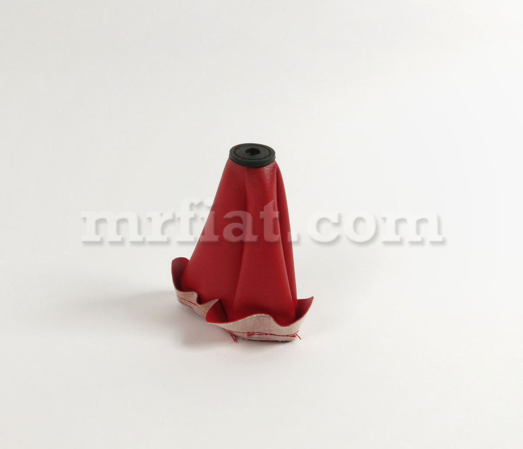 Fiat 500 Red Gearshift Boot W/ Reinforced Rubber Interior Fiat   