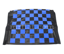 Load image into Gallery viewer, Fiat 500 F/L/R Blue Checkered Complete Folding Top 1965-75 Roof Fiat   
